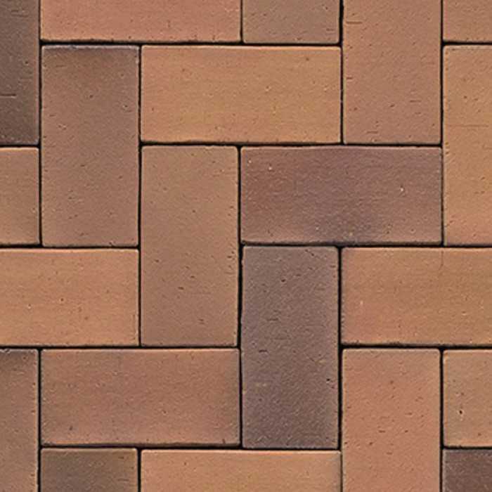 Клинкерная брусчатка Muhr №08S Lachsrot spezial, 200x100x52 мм